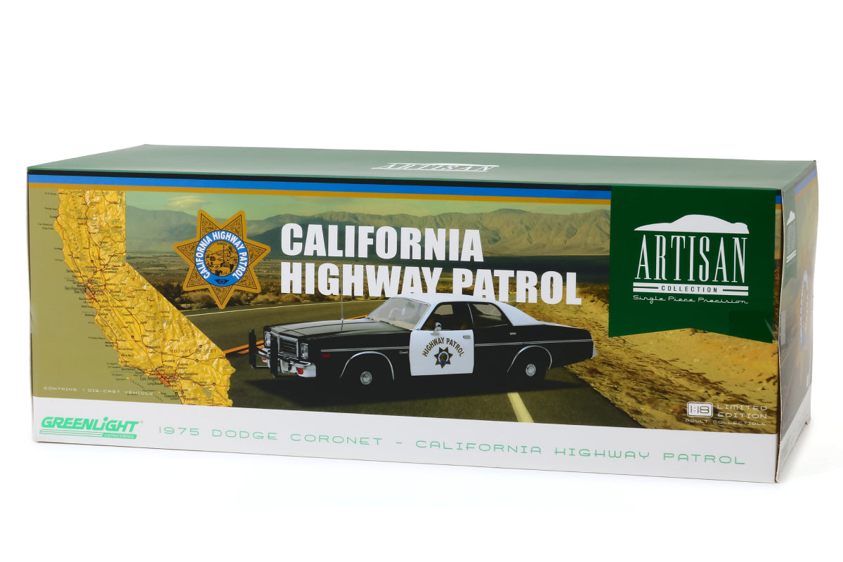 1:18 - 1975 Dodge Coronet / California Highway Patrol (Artisan Collection)