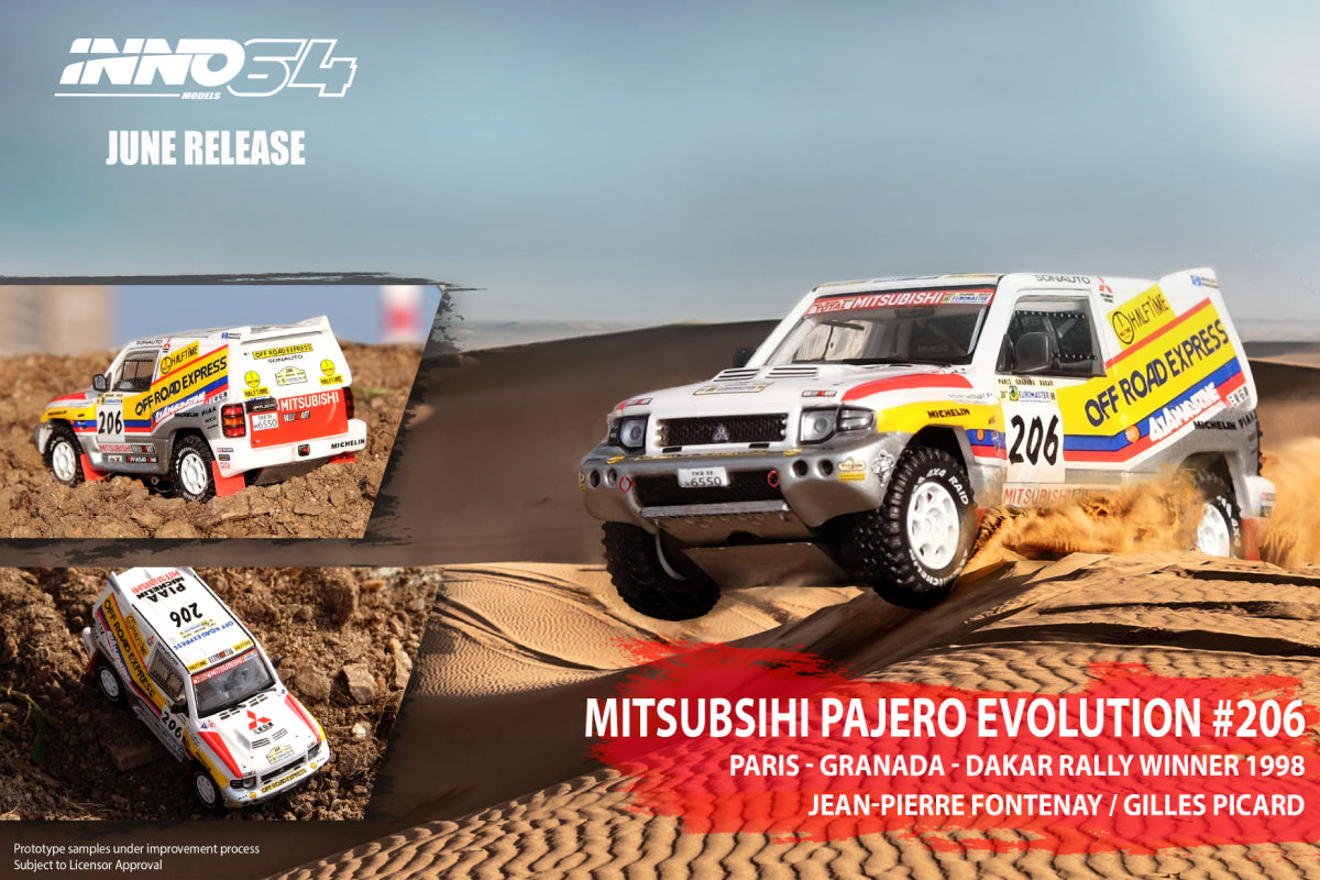 Mitsubishi Pajero Evolution - #206 "Off Road Express" Paris Granada Dakar 1998 Winner