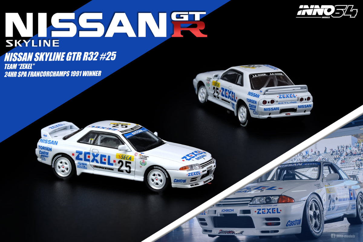 Nissan Skyline GTR R32 - #25 Team ZEXEL 24hr Spa Francorchamps 1991 Winner