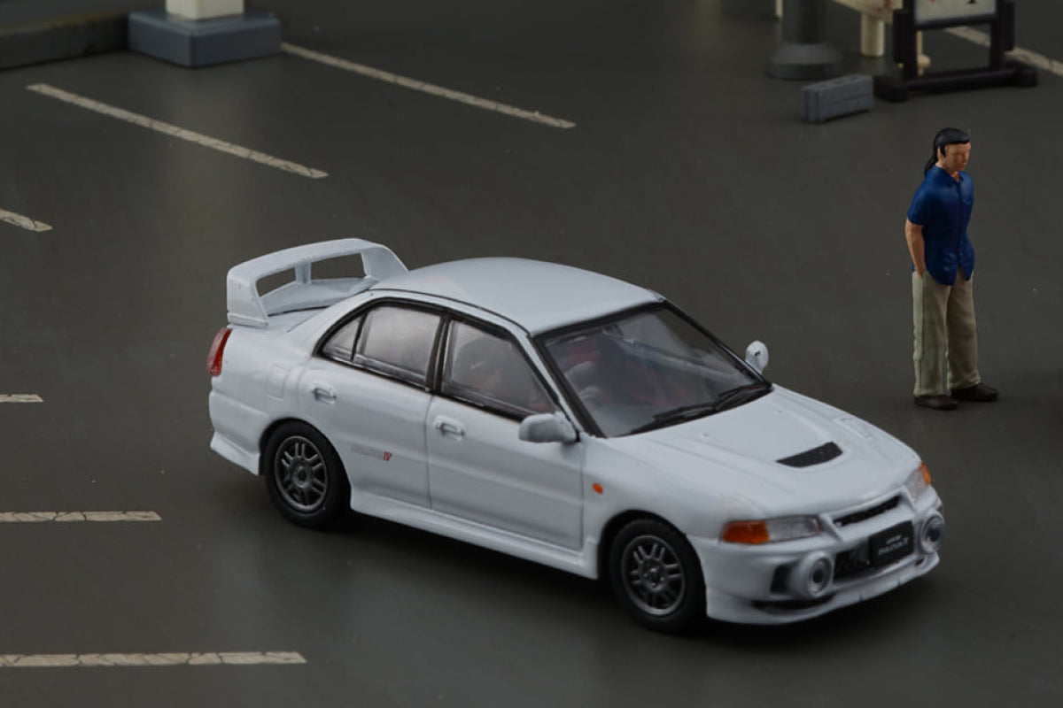 Mitsubishi Lancer Evolution IV ID with figure (White)