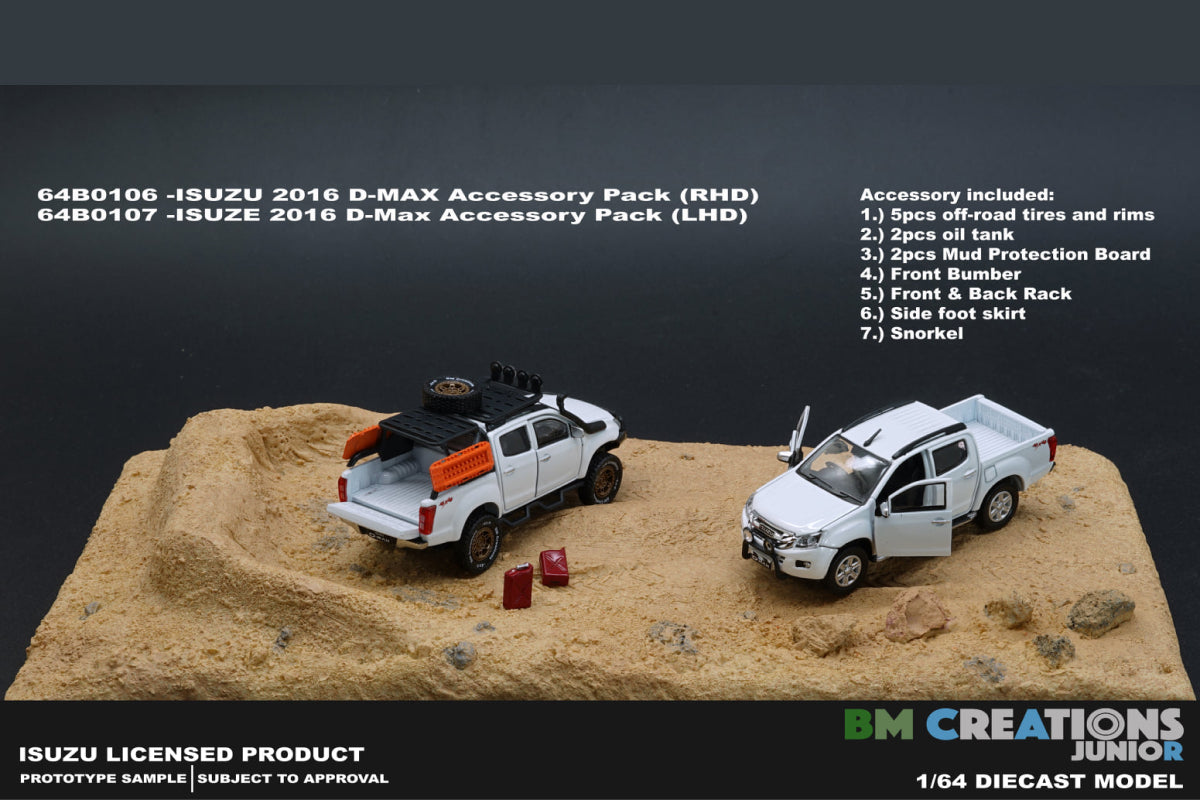 Isuzu D-Max 2016 with accessories pack (Splash White)