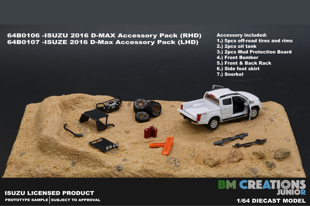 Isuzu D-Max 2016 with accessories pack (Splash White)
