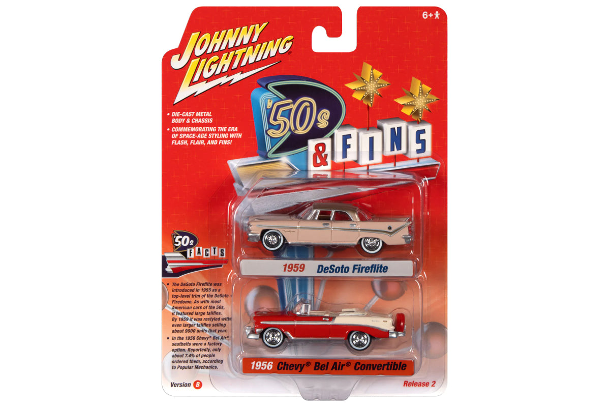 1959 Desoto Fireflite / 1956 Chevrolet Bel Air Convertible - 50’s & Fins (Version B)