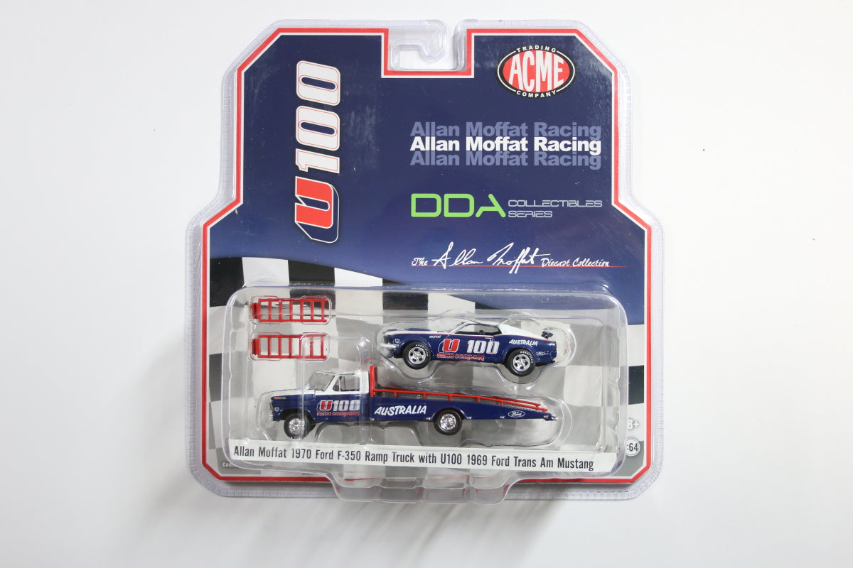 Allan Moffat 1970 Ford F-350 Ramp truck with U100 1969 Ford Trans Am Mustang