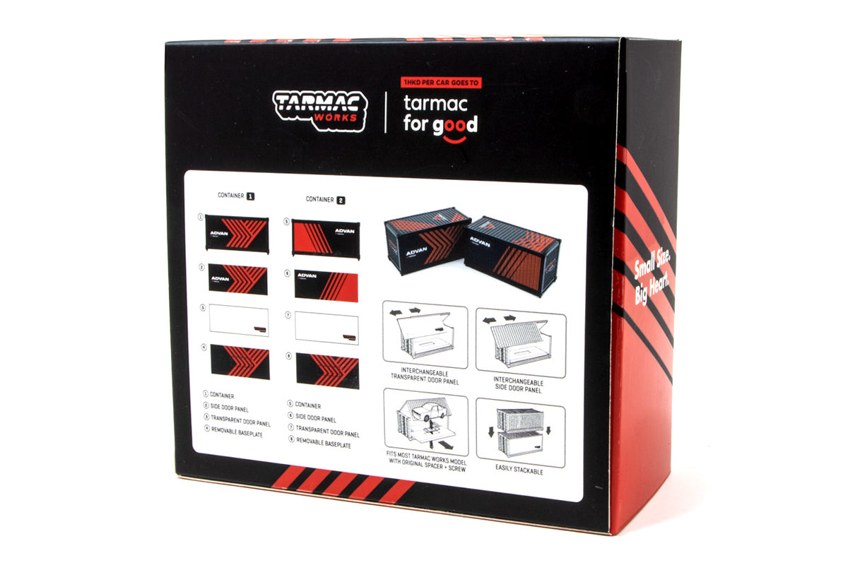 Tarmac Works - 1/64 Containers Set (Advan)