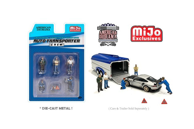 1:64 American Diorama Auto Transport Crew Set (AD-76464)
