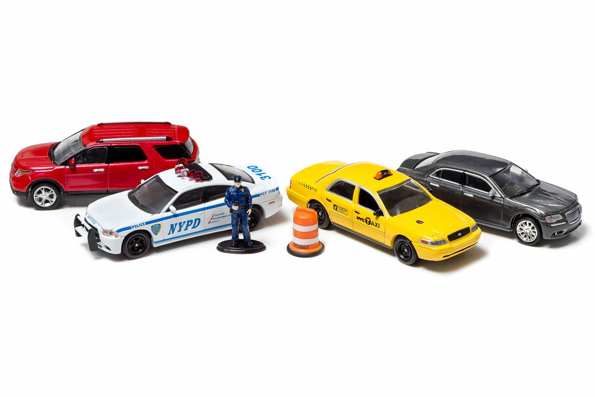New York City Traffic Scene Diorama