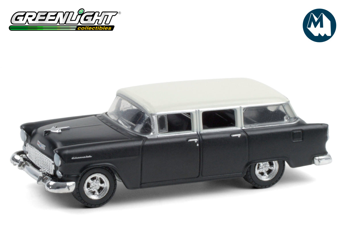 1955 Chevrolet Two-Ten Townsman (Flat Black and India Ivory)