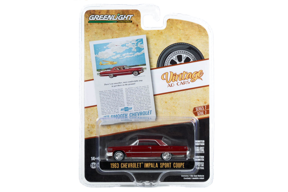 1963 Chevrolet Impala Sport Coupe "There's No Smoother, More Comfortable Way To Get There On The Ground!"