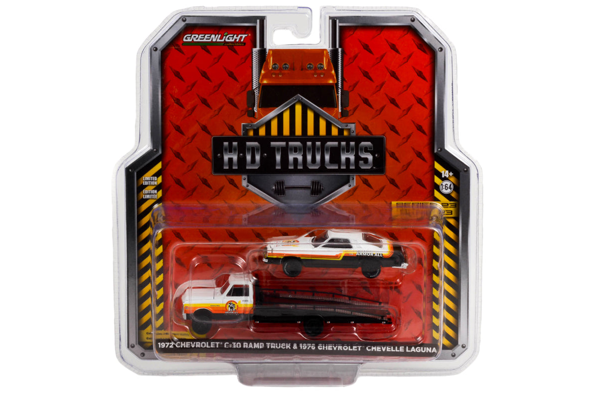 1972 Chevrolet C-30 Ramp Truck with 1976 Chevrolet Chevelle Laguna / Armor All