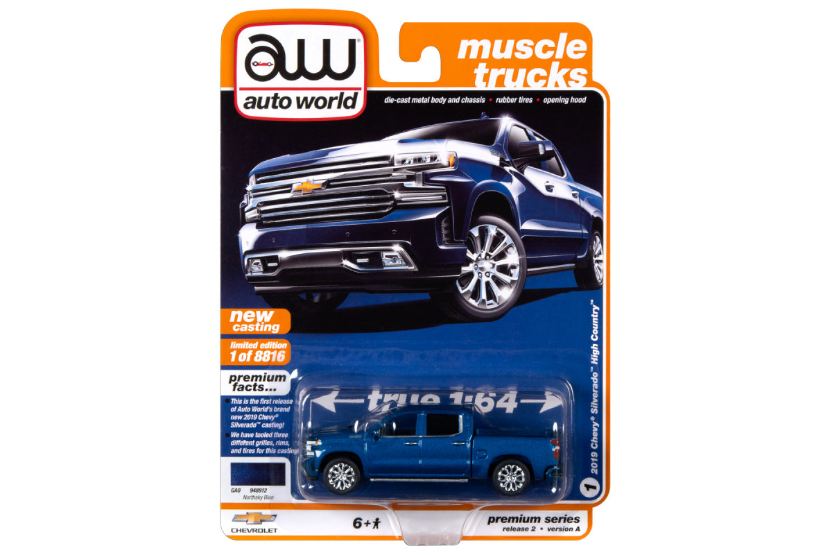 2019 Chevy Silverado High Country (North sky Blue Poly)