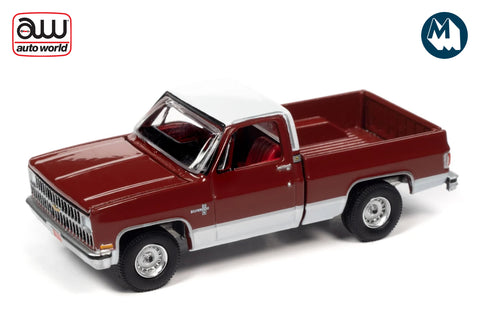 1981 Chevrolet Silverado 10 Fleetside (Carmine Red with White Roof and Lower Sides)