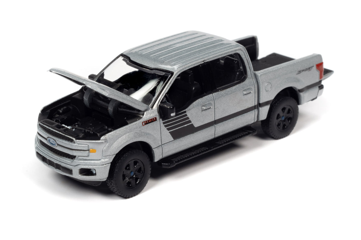 2019 Ford F-150 XLT Sport (Iconic Silver Metallic w/Black Hood & Side Stripes)