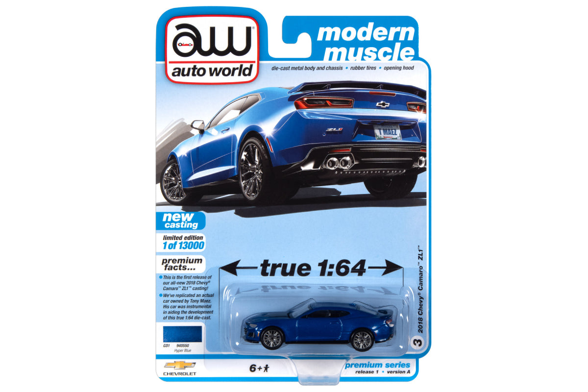 2018 Chevrolet Camaro ZL1 (Hyper Blue Metallic)