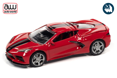 2020 Chevrolet Corvette (Torch Red with Twin Black Stripes)