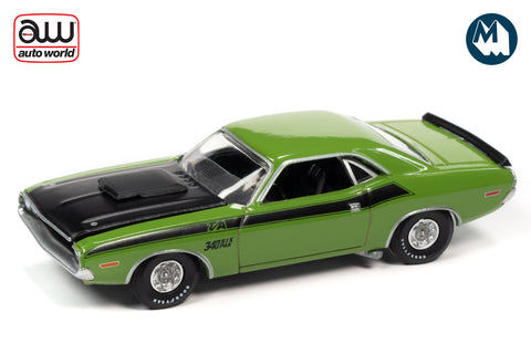1970 Dodge Challenger T/A (Go Green w/Flat Black Hood & Black T/A Side Stripes)