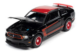 2012 Ford Mustang Boss 302 Launa Seca (Gloss Black with Red Stripes, Roof & Rear Spoiler)