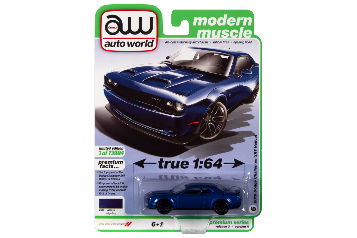 2019 Dodge Challenger Hellcat (indigo Blue)