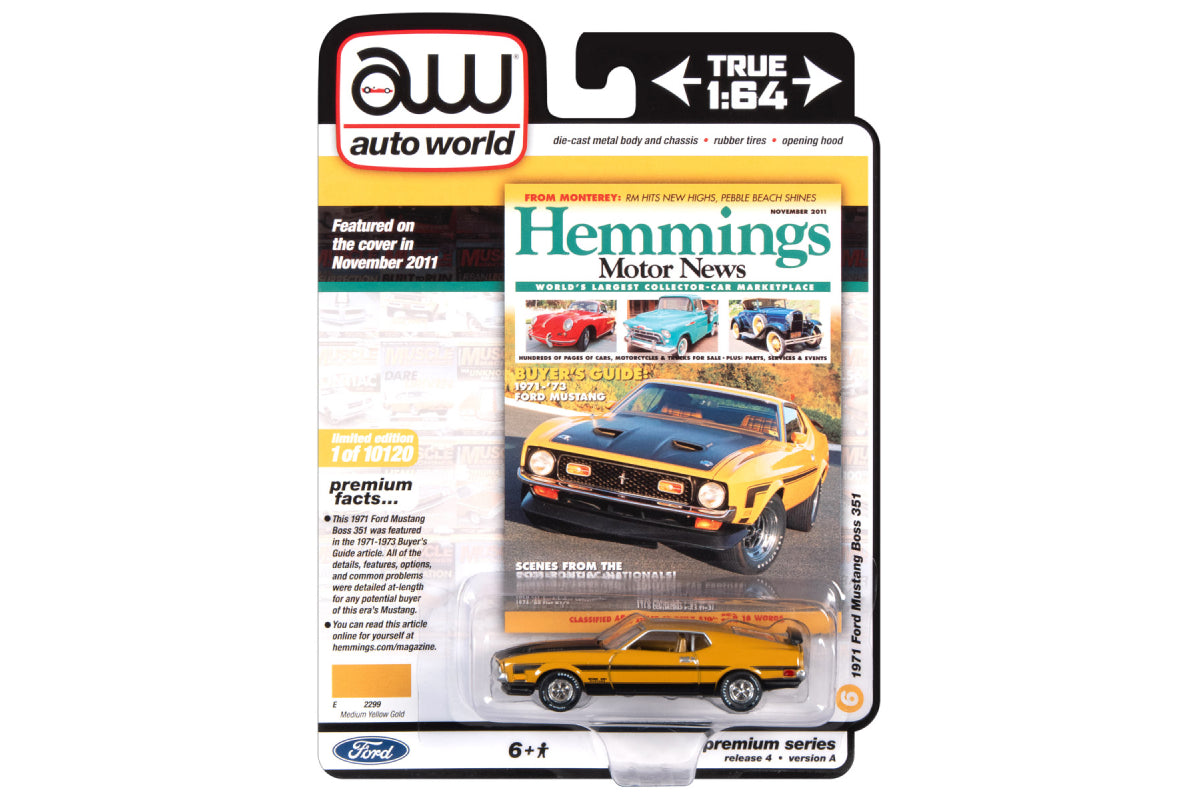 1971 Ford Mustang Boss 351 (Medium Yellow Gold)