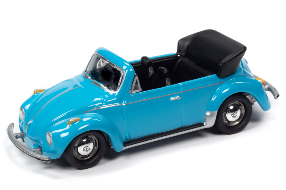 1975 VW Super Beetle Convertible (Miami Blue)