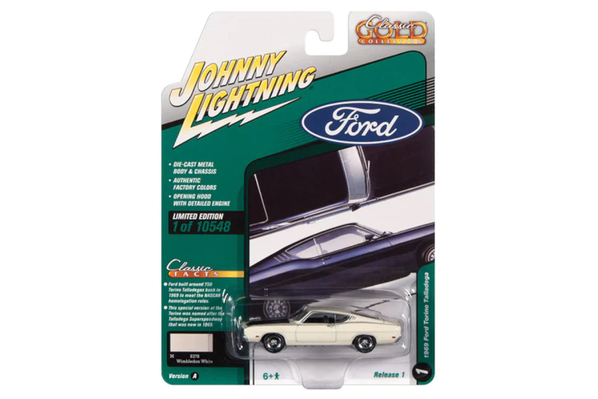 1969 Ford Torino Talledega (Wimbledon White)