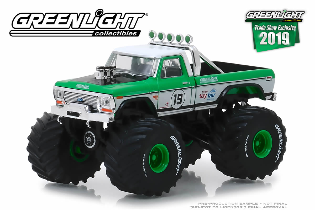 1974 Ford F-250 Monster Truck - #19 GreenLight Racing Team