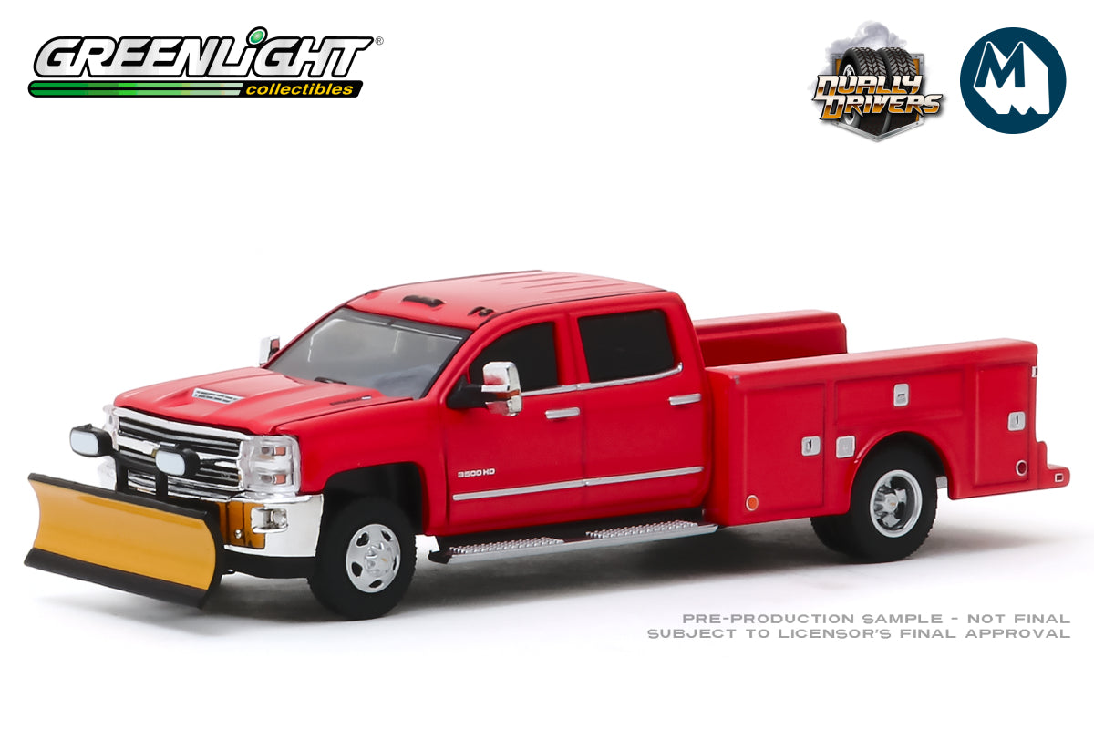2018 Chevrolet Silverado 3500 Dually Service Bed with Snow Plow