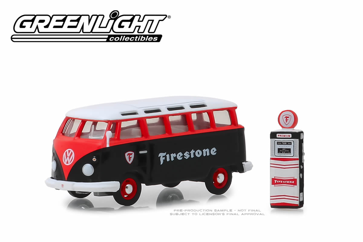 1964 Volkswagen Samba Bus “Firestone” with Firestone Gas Pump
