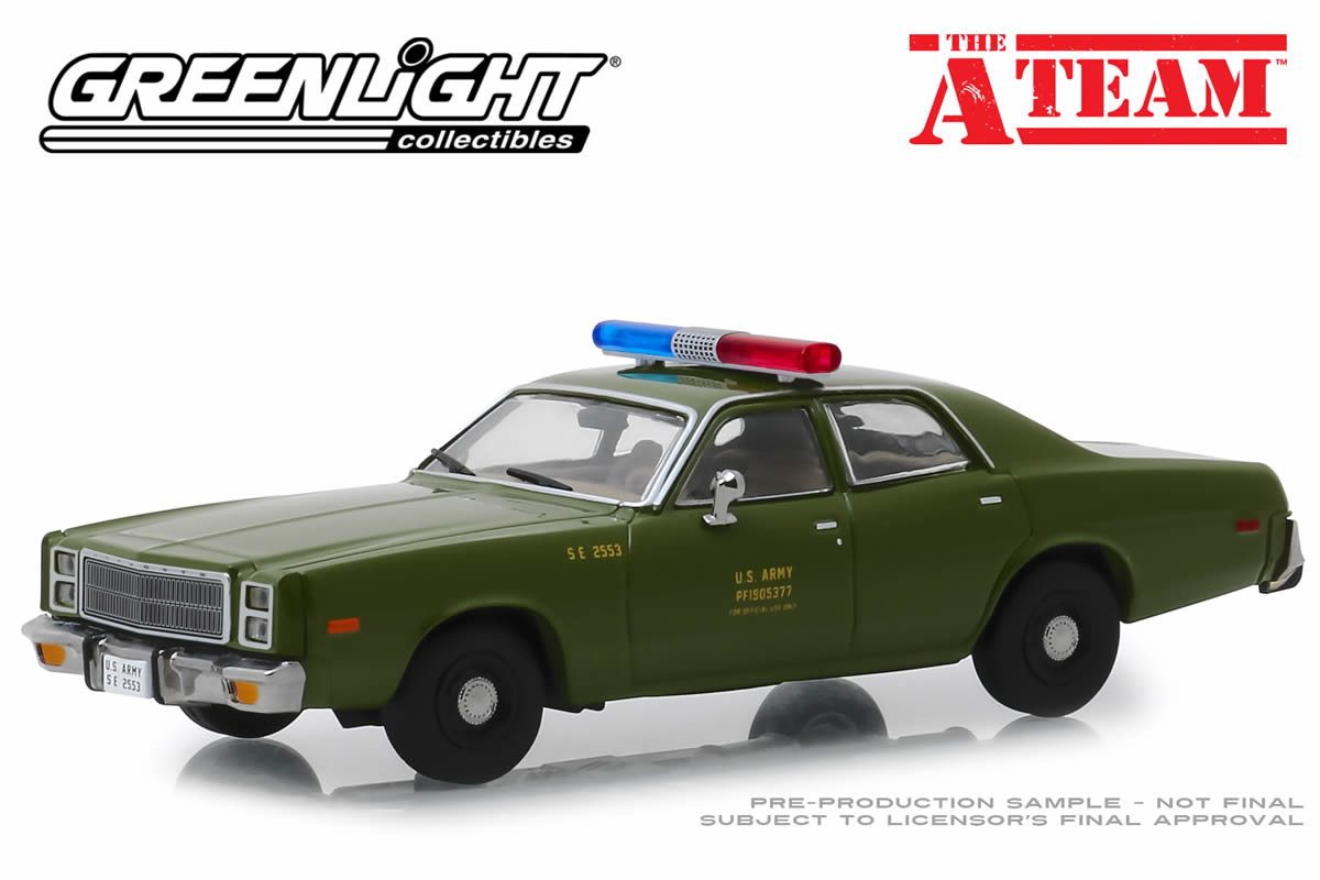1:43 - The A-Team / 1977 Plymouth Fury U.S. Army Police