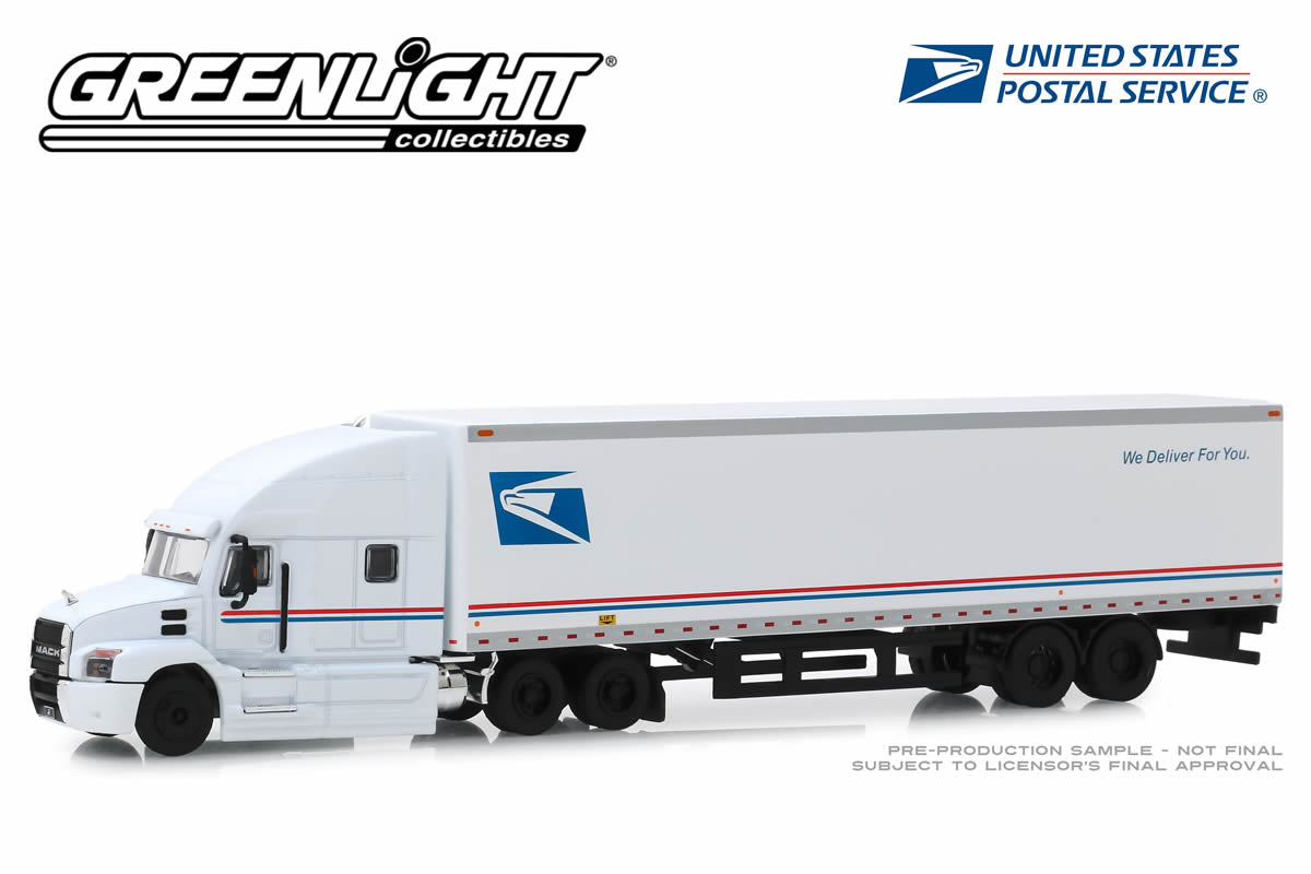 2019 Mack Anthem 18 Wheeler Tractor-Trailer - United States Postal Service (USPS) "We Deliver For You"