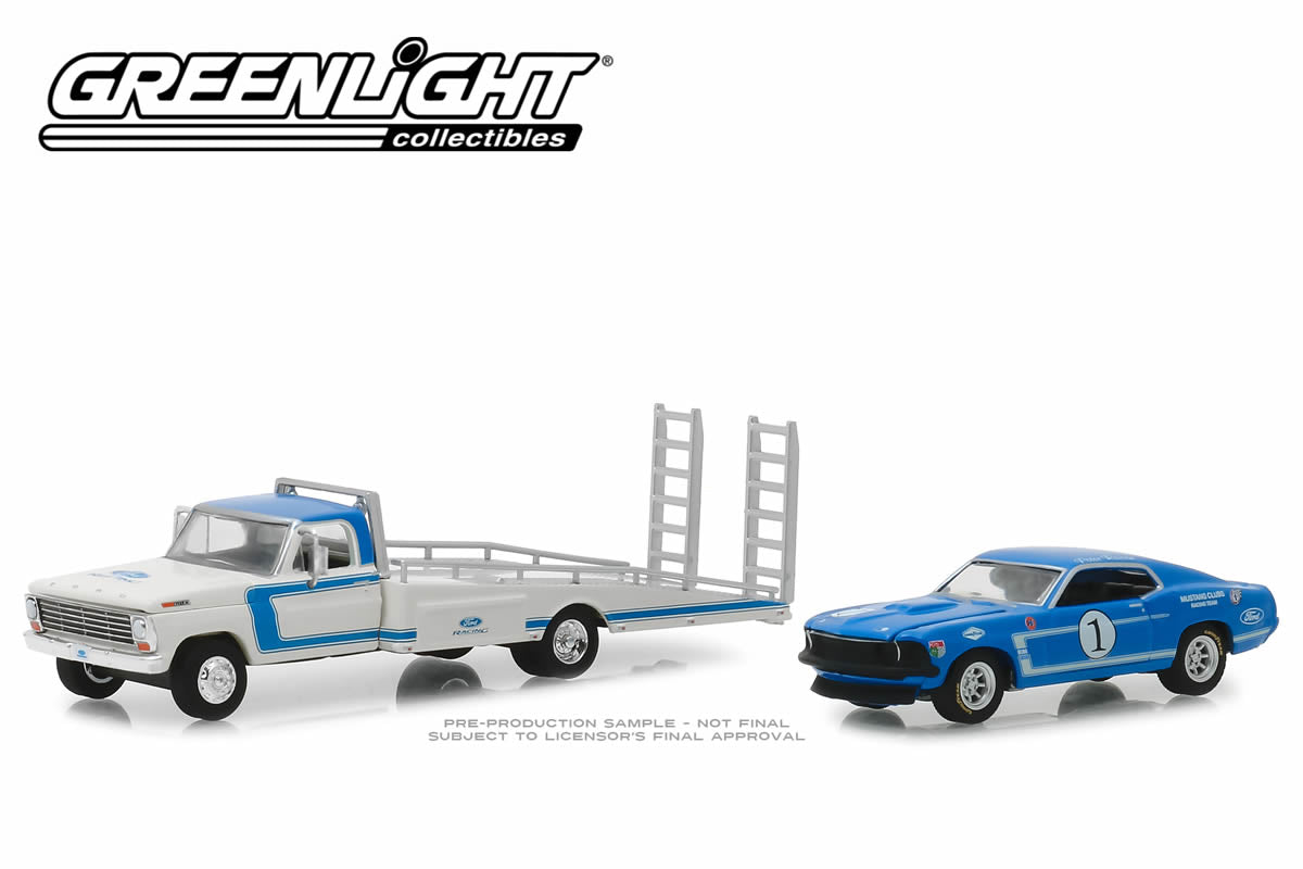 1969 Ford F-350 Ramp Truck Ford Performance with 1969 Ford Mustang Boss 302 #1 Mustang Clubs Racing Team