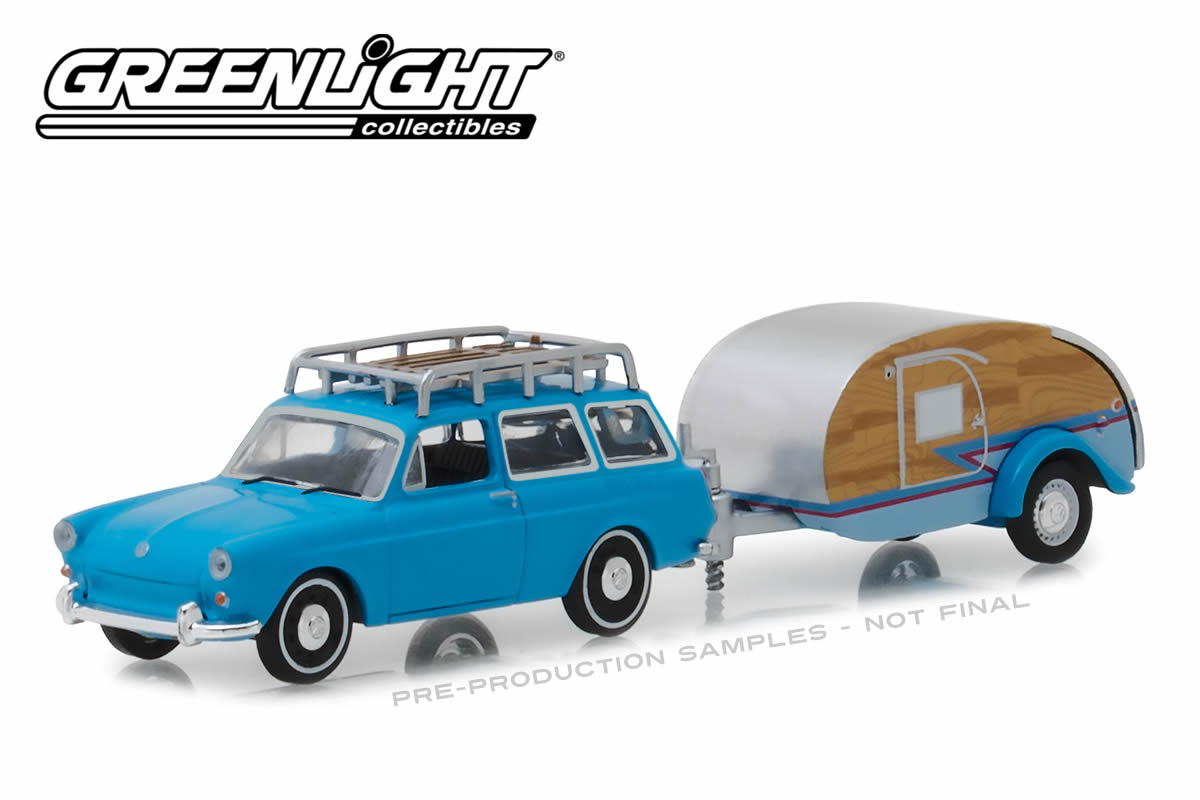 1961 Volkswagen Type 3 Squareback with Teardrop Trailer