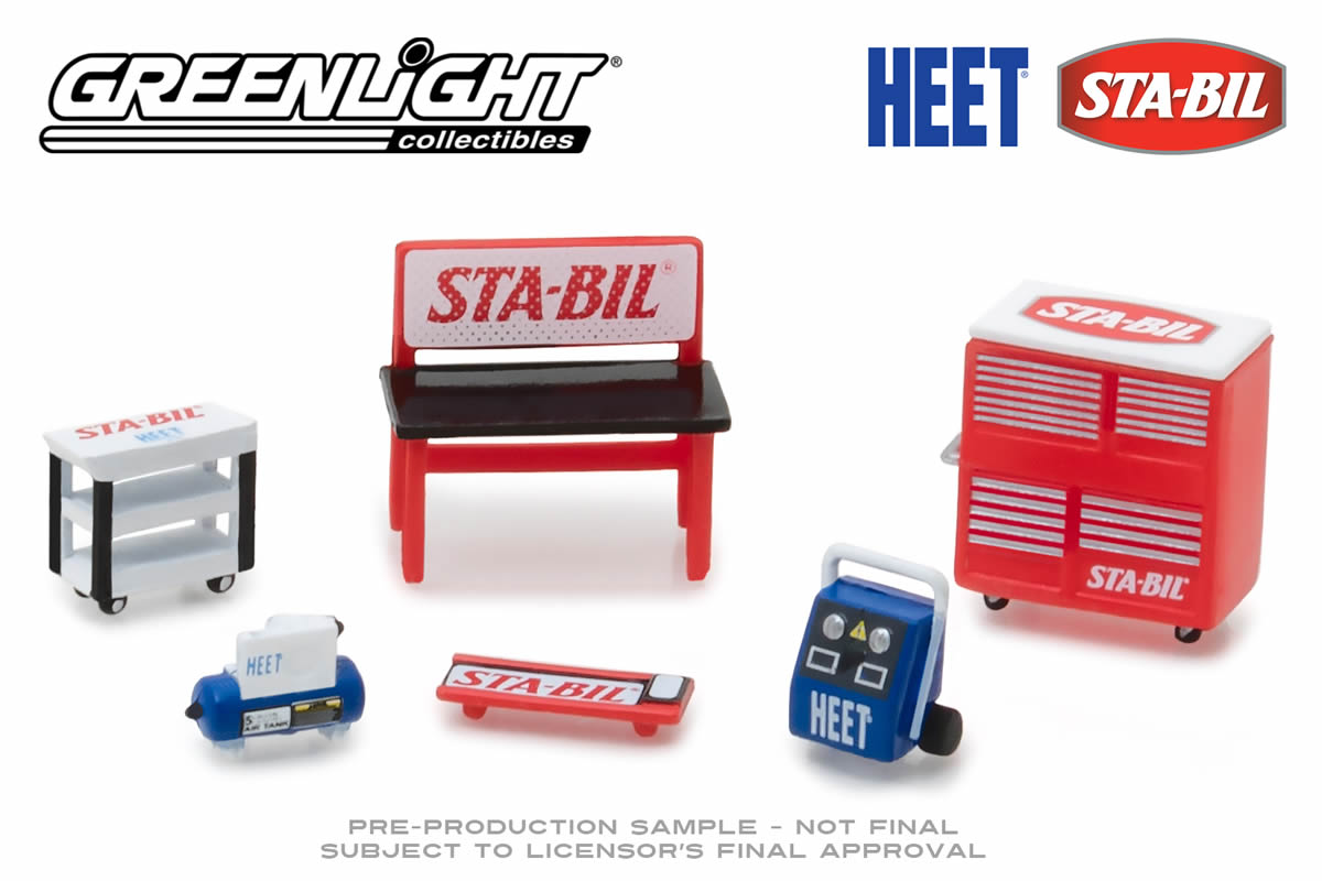 1:64 Garage Shop Tools - Sta-Bil & Heet