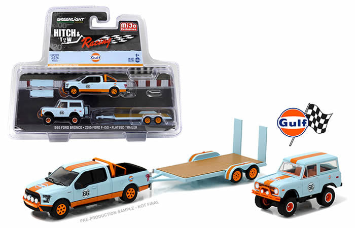 1966 Ford Bronco / 2015 Ford F-150 / Flatbed Trailer