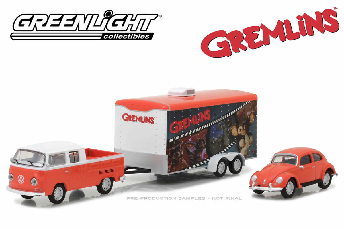 Gremlins (1984) - 1972 Volkswagen T2 Type 2 Double Cab Pick-Up / 1967 Volkswagen Beetle / Enclosed Car Hauler