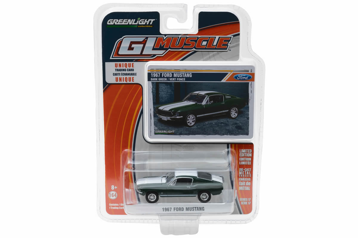 1967 Ford Mustang - Green with White Stripes