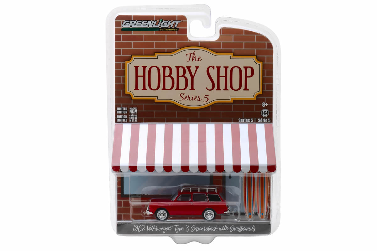 1962 Volkswagen Type 3 Squareback with Roof Rack and Surfboards