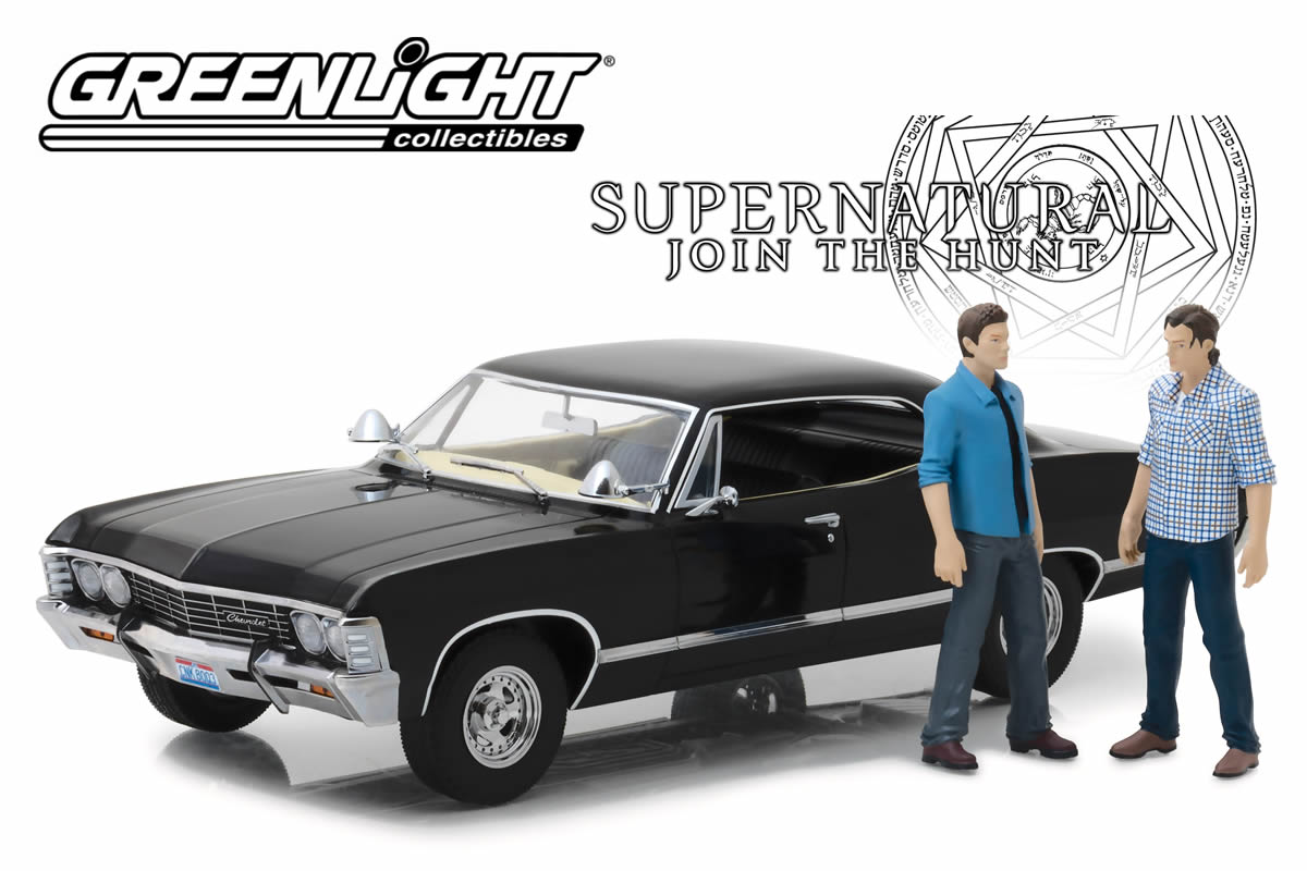1:18 - Supernatural / 1967 Chevrolet Impala Sport Sedan with Sam and Dean Figures