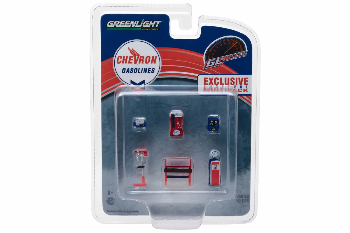 1:64 Garage Shop Tools - Chevron Gasolines