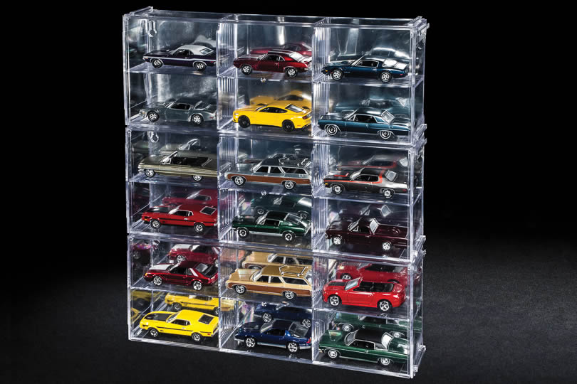 Auto World 6 Car Interlocking Display