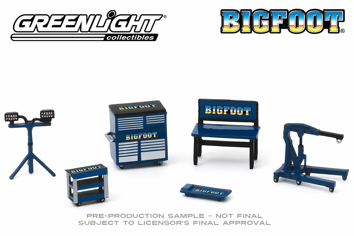 1:64 Garage Shop Tools - Bigfoot Monster Truck
