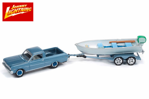 1965 Ford Ranchero with Vintage Fishing Boat