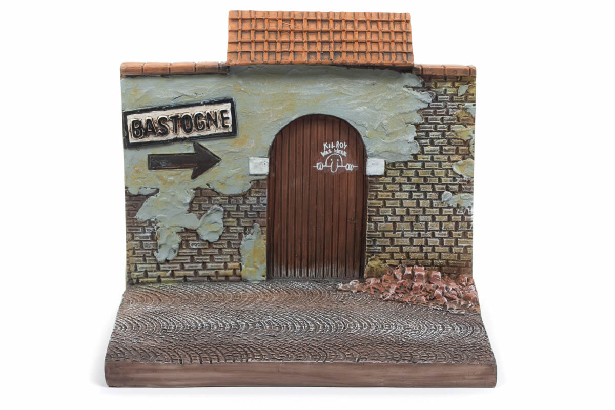 The Bastogne resin display with WWII Willys MB Jeep