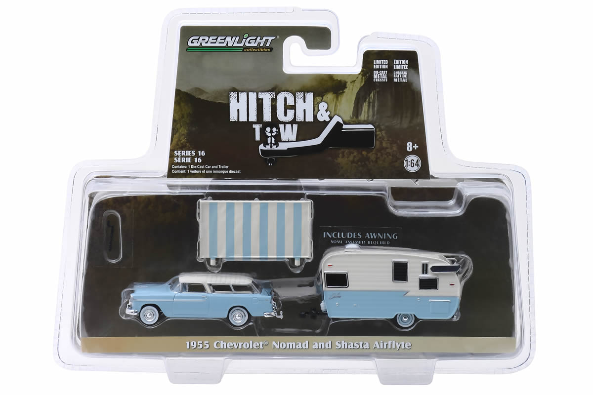 1955 Chevrolet Nomad and Shasta Airflyte with Awning