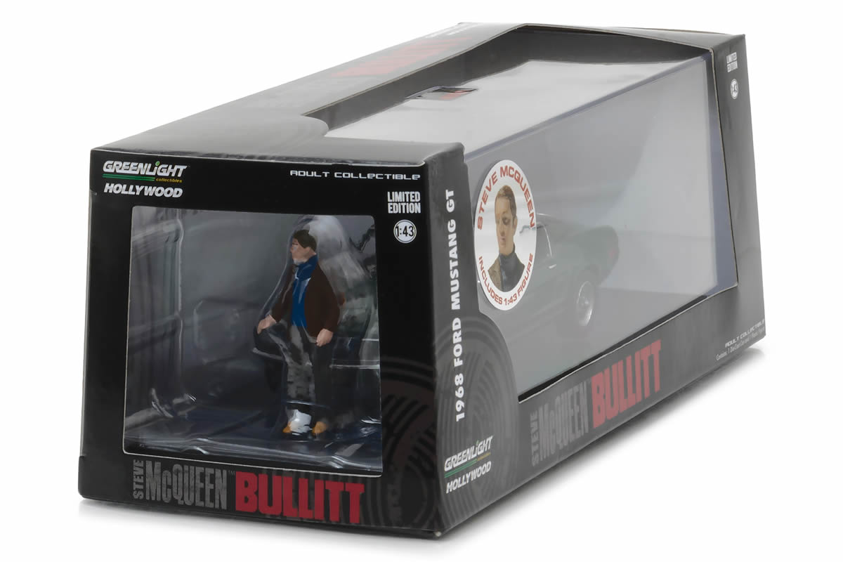 1:43 - Bullitt / 1968 Ford Mustang GT Fastback with Steve McQueen Figure