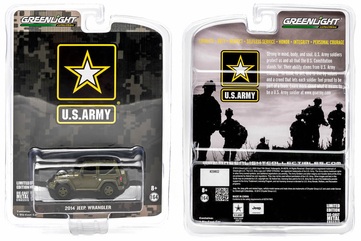 2014 Jeep Wrangler - U.S. Army (Soft Top, Dark Green)