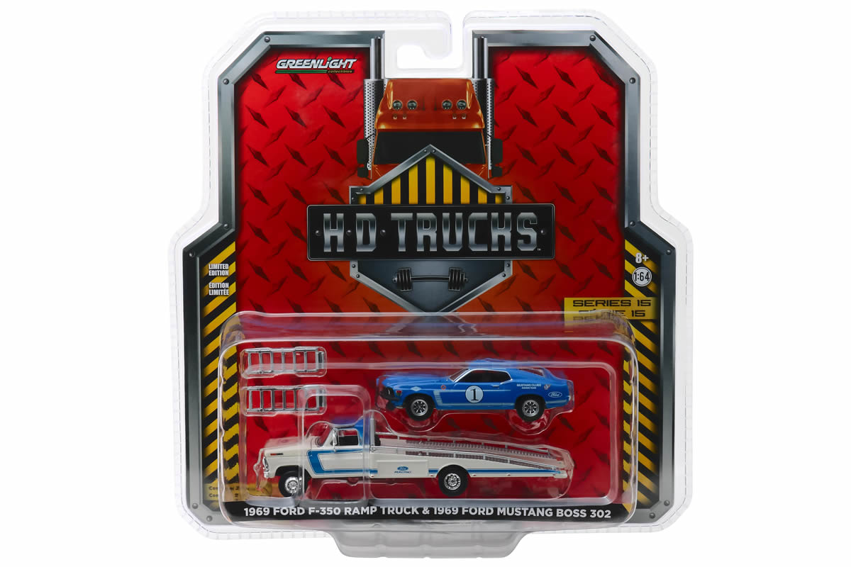 1969 Ford F-350 Ramp Truck Ford Performance with 1969 Ford Mustang Boss 302 #1 Mustang Clubs Racing Team