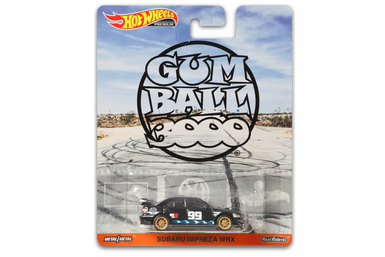 Hot Wheels Retro Entertainment 2019 Mix 3 / Subaru Impreza WRX - Gumball 3000