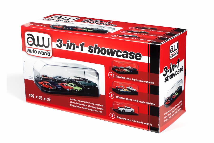 Auto World 3 in 1 Display Case