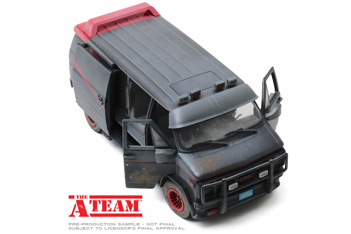 1:18 - The A-Team / 1983 GMC Vandura (Weathered Version with Bullet Holes)